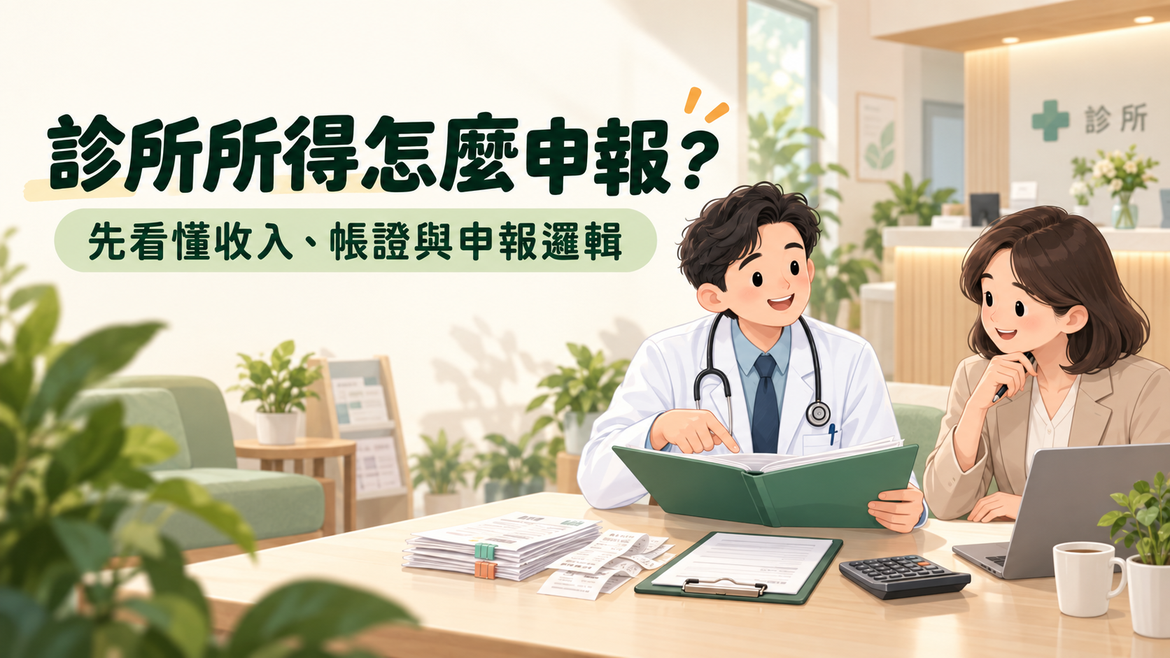 診所所得怎麼申報：醫師與顧問一起整理收入、帳證與申報邏輯
