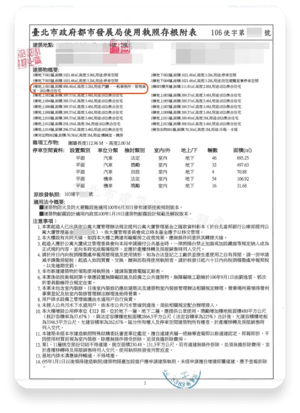 建物使用執照
