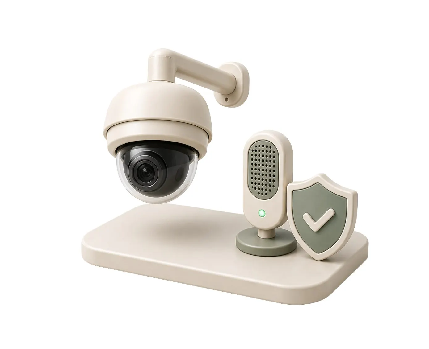 CCTV 監視與收音系統 3D 微縮圖